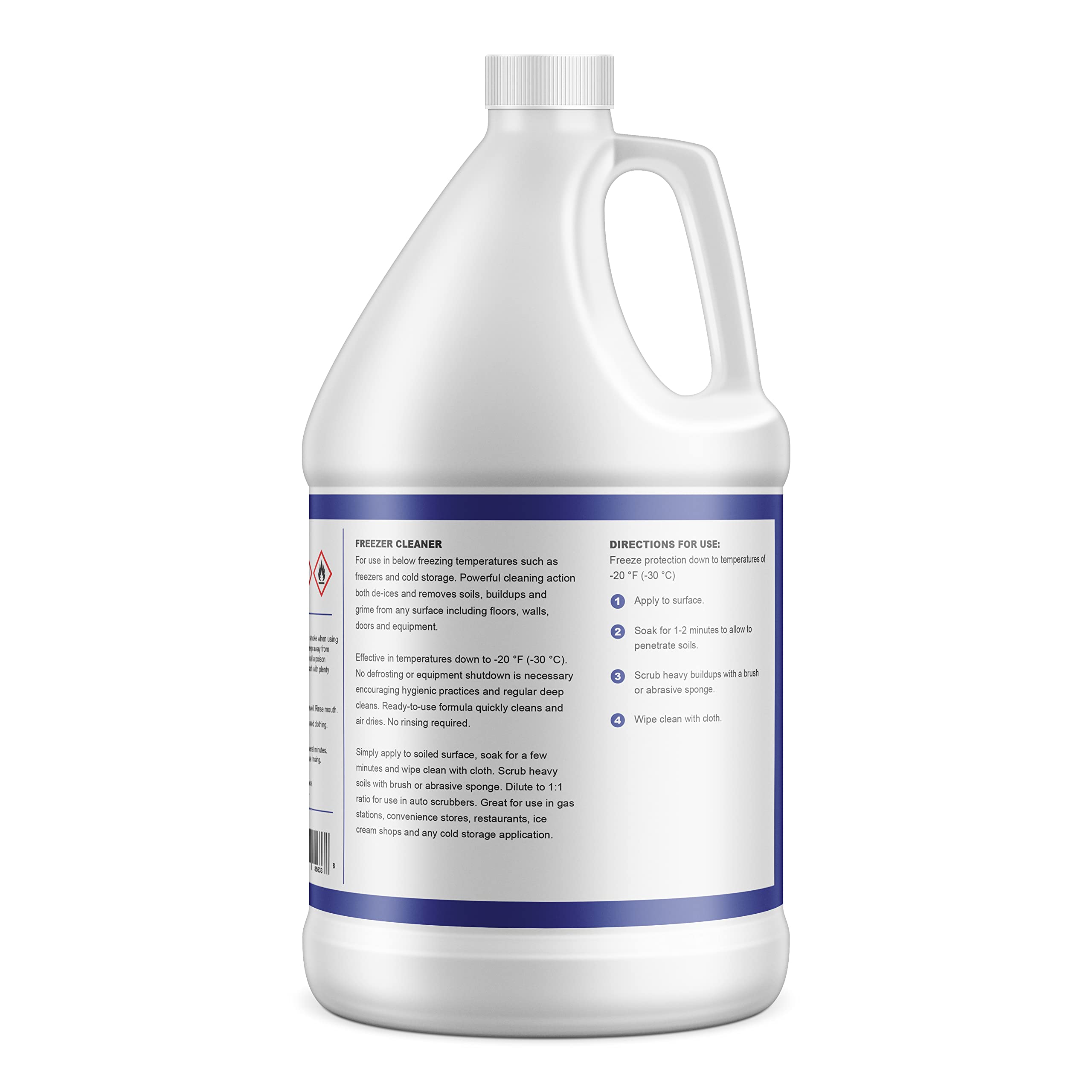 Active Element Freezer Cleaner - 1 Gallon - Deices and Cleans - Ready to Use - Commercial Strength - Cold Storage Environments - Down to -20 °F - Walk in Freezers - Deep Freezers