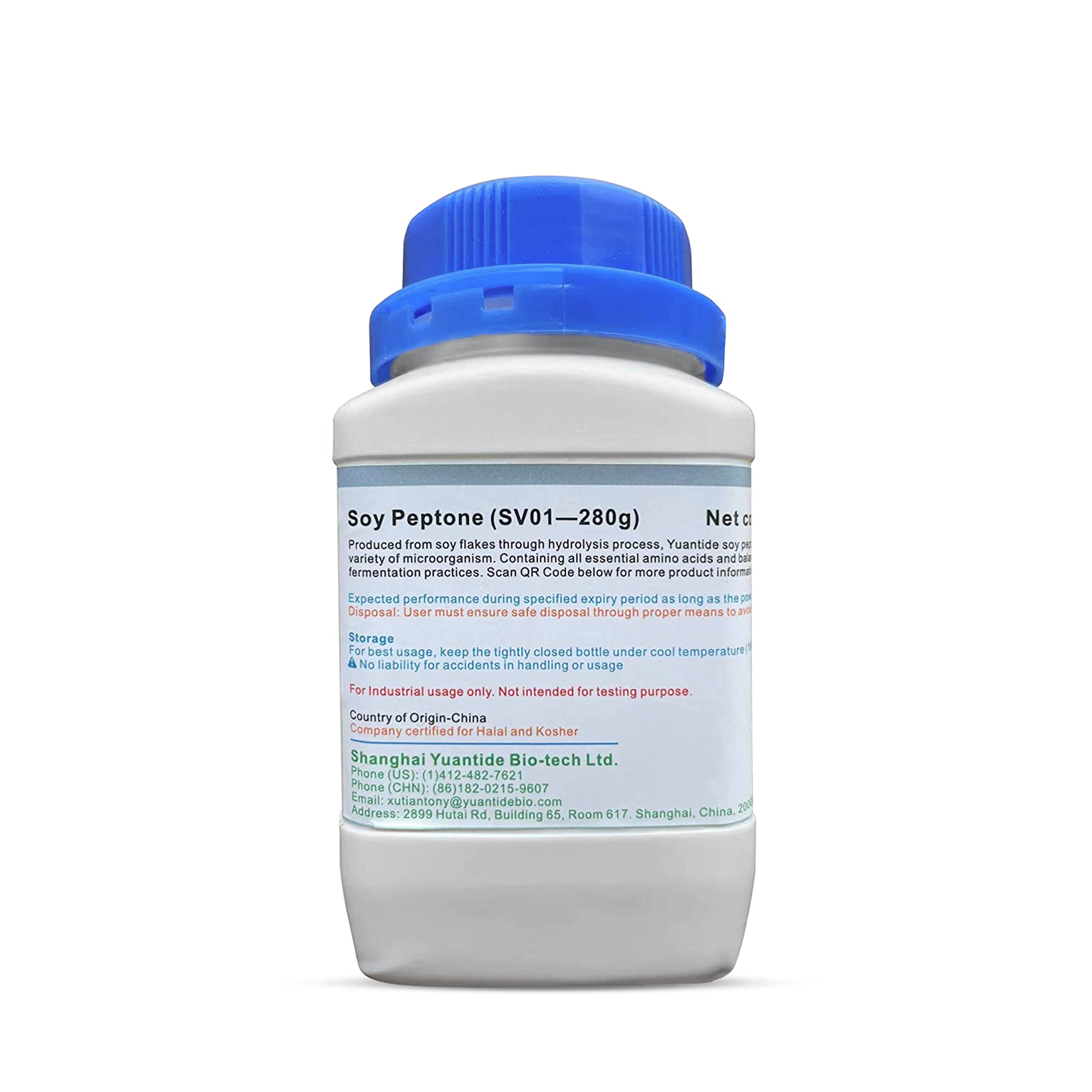 Yuantide Bio Yuantide Soy Peptone(SV01) Net Content 280g (9.6oz), for Mycology and Microorganisms