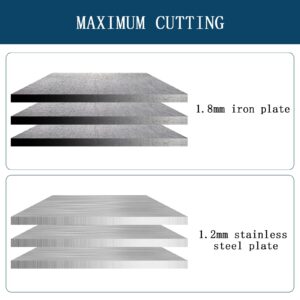 POWLAB Sheet Metal Nibbler Replacement Stainless Steel Cutter Die for 1818 Rectangular Type Down Punch