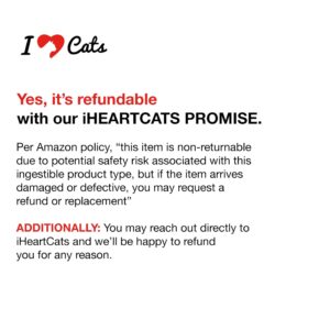 iHeartCats L-Lysine for Cats - Immune & Respiratory Supplement for Cats - Cat Sneezing & Runny Nose Relief - L-Lysine Powder with Cat Nip - Chicken & Salmon Flavor