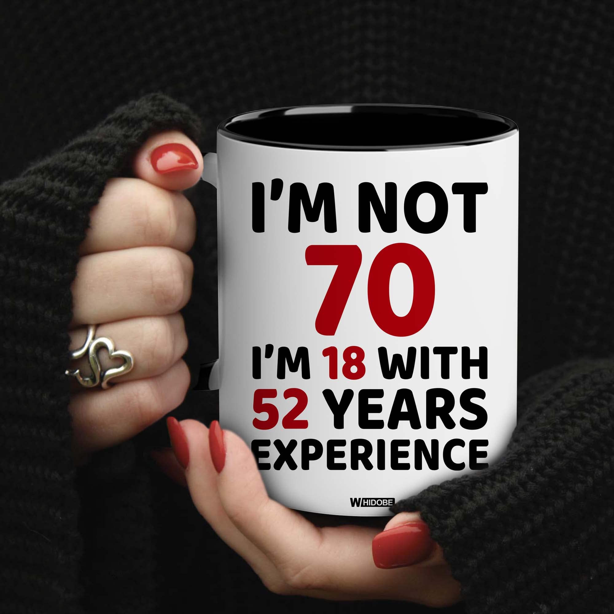 WHIDOBE 70th Birthday Gifts for Women, Men, Dad, Mom - 1954 Birthday Gifts for Women, 70 Years Old Birthday Gifts Coffee Mug for Wife, Friend, Sister, Her, Him, Brother, Colleague, Coworker, Christmas