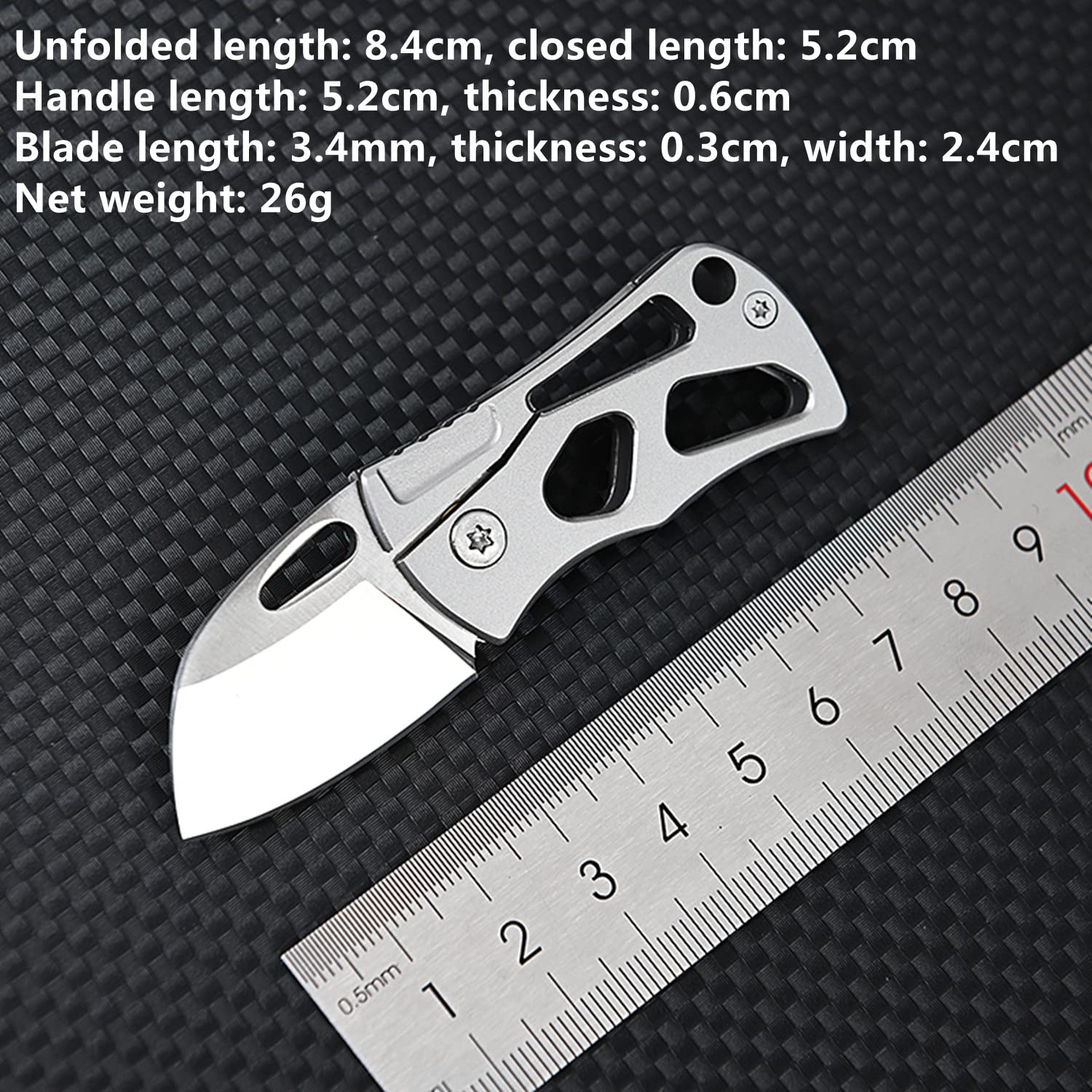 SZHOWORLD Everyday Carry Pocket Knife, Mini EDC Knife with D2 Steel Blade, Small Folding Knife, Sharp and Durable