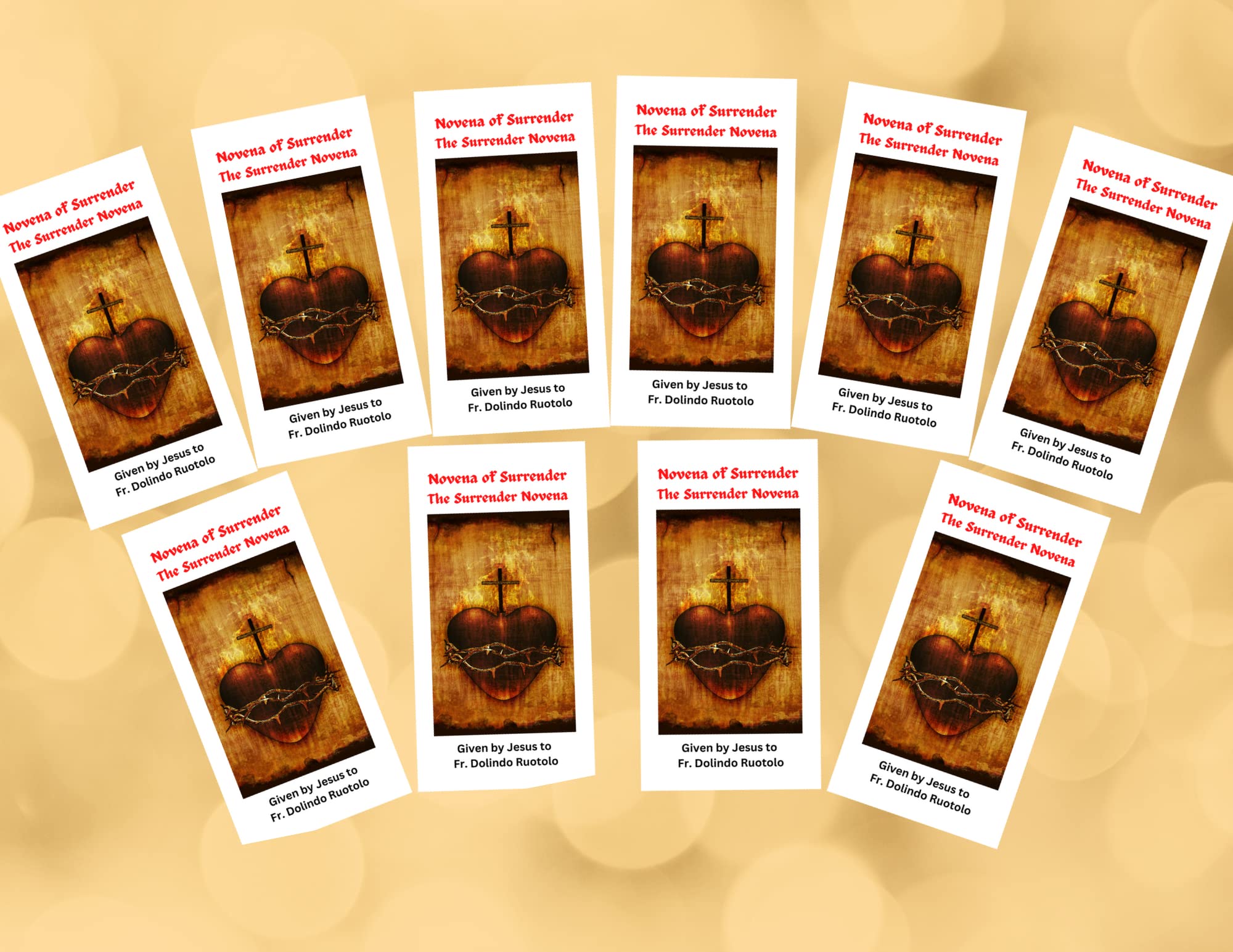 10Pack Novena of Surrender to the Will of God Trifold Holy Card