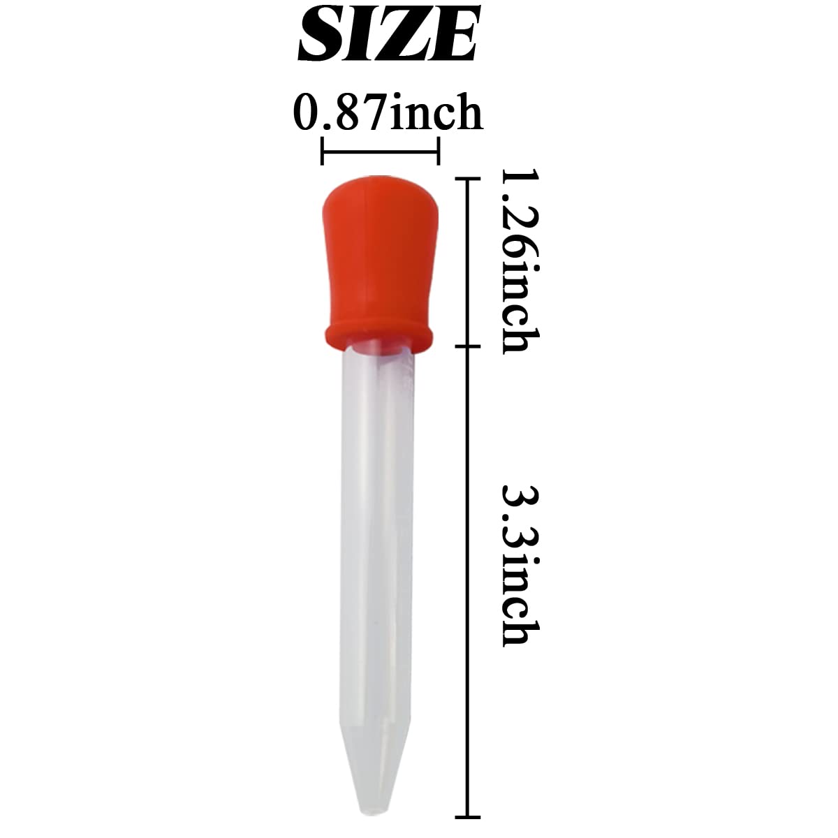 TIHOOD 60PCS Liquid Droppers with a Clean Brush, 5ml Silicone and Plastic Pipettes Transfer Eyedropper with Bulb Tip