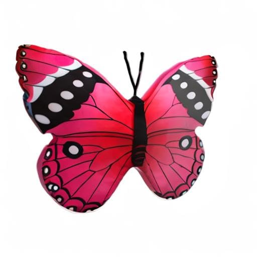 CHELEI2019 15.7" Butterfly Pillow Pink Butterfly Stuffed Animal Plush Toy Decor Gift for Kids