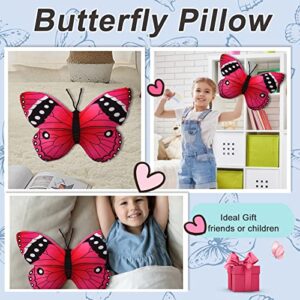 CHELEI2019 15.7" Butterfly Pillow Pink Butterfly Stuffed Animal Plush Toy Decor Gift for Kids