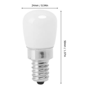 Refrigerator Lamp Bulb, LED Refrigerator Bulb 120V Zero Heat Output NonStrobe Light EcoFriendly Energy Saving for Freezer (White Light)