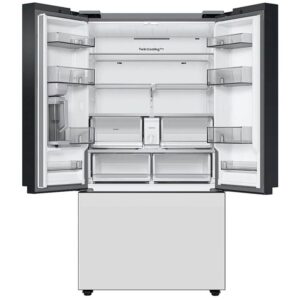 SAMSUNG RF30BB620012 30 Cu. Ft. Bespoke White Glass 3-Door French Door Refrigerator