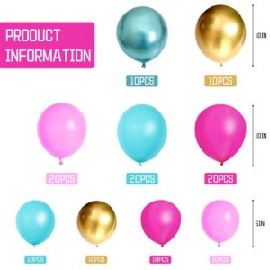 129PCS Alice in Wonderland Balloon Arch kit,Blue Pink Gold Balloons,Playing Card Aluminum Film Balloon,Checkerboard Foil Balloons,for Alice Theme Birthday Party,Baby Shower,Tea party Decorations (A)