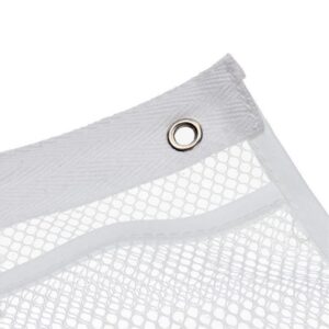 ccHuDE Hanging Mesh Pockets Shower Storage Bags Bathroom Hanger Pouch Shampoo Holder Bags Travel Hanging Toiletry Bag Bath Organizer Pouch with 4 Pcs Metal Buckles