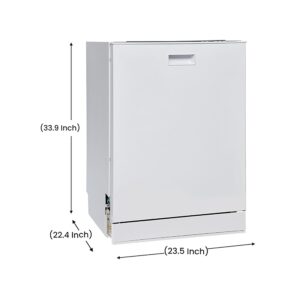 Equator 24 in Dishwasher Top Control 3 Rack 15 place 3.4g QUIET 51 dB 110V EStar in White