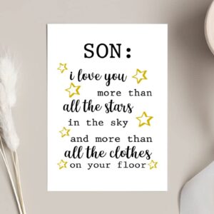 Emily gift Card For Son -Funny Card For Son -Son's Birthday Card -Teenage Son -Recycled Son Card -Joke Card For Son - Son Card -Eco Friendly Card