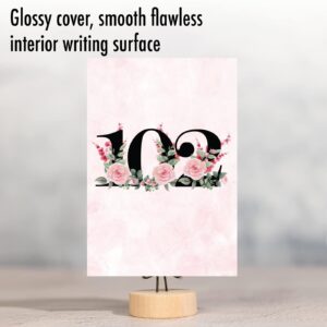 NobleWorks - 102th Milestone Birthday Greeting Card with 5 x 7 Inch Envelope (1 Card) Floral Age 102 C8268MBG