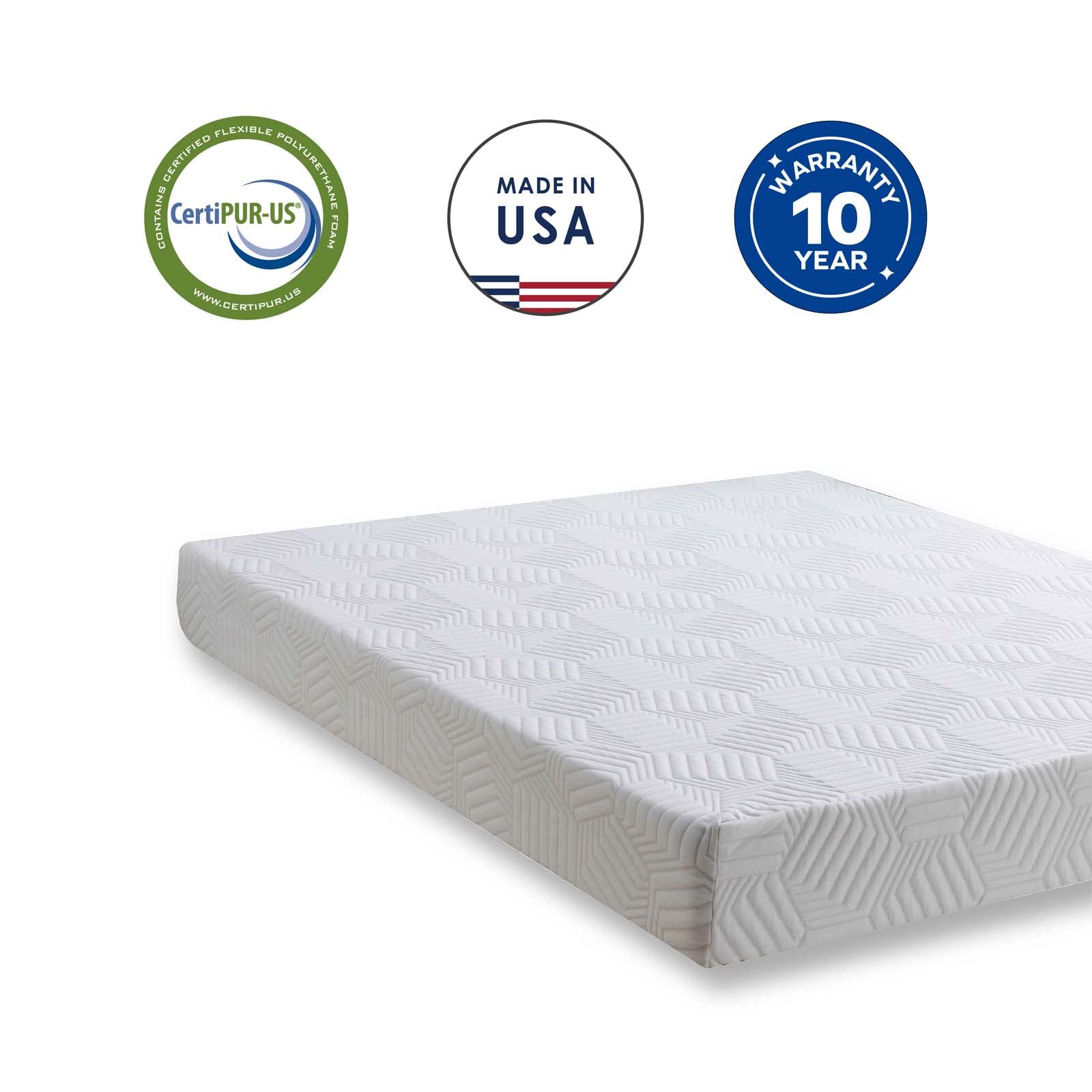 TMEOSK Twin Size Mattress, 8 inch Gel Memory Foam Green Tea Mattress for a Cool Sleep & Pressure Relief, Medium Firm Feel with Motion Isolating