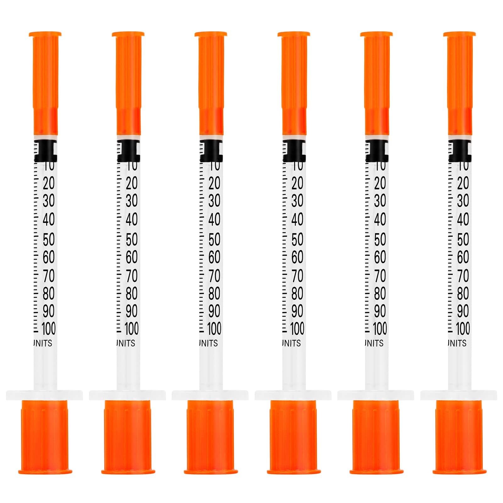 Eomhept 1ml 1cc 29 Gauge x 13mm (1/2") Disposable Lab Supplies, Individual Packing, Pack of 50