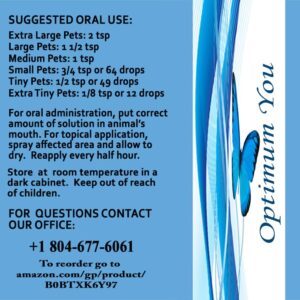 Optimum You Colloidal Silver Liquid for Pets, Dogs, Cats | 500 ppm, Extra Strength (8 oz) | Spray & Drops | Hot Spot & Itch Relief | Wound Care | Immune Support