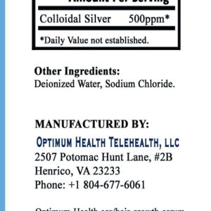 Optimum You Colloidal Silver Liquid for Pets, Dogs, Cats | 500 ppm, Extra Strength (8 oz) | Spray & Drops | Hot Spot & Itch Relief | Wound Care | Immune Support