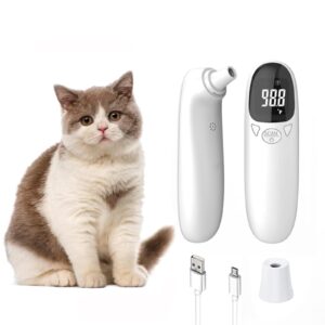 Cat & Dog Thermometer Non-Contact Rechargeable Pet Ear Thermometer,Designed for Pet,Fast and Accurate Temperature Detection