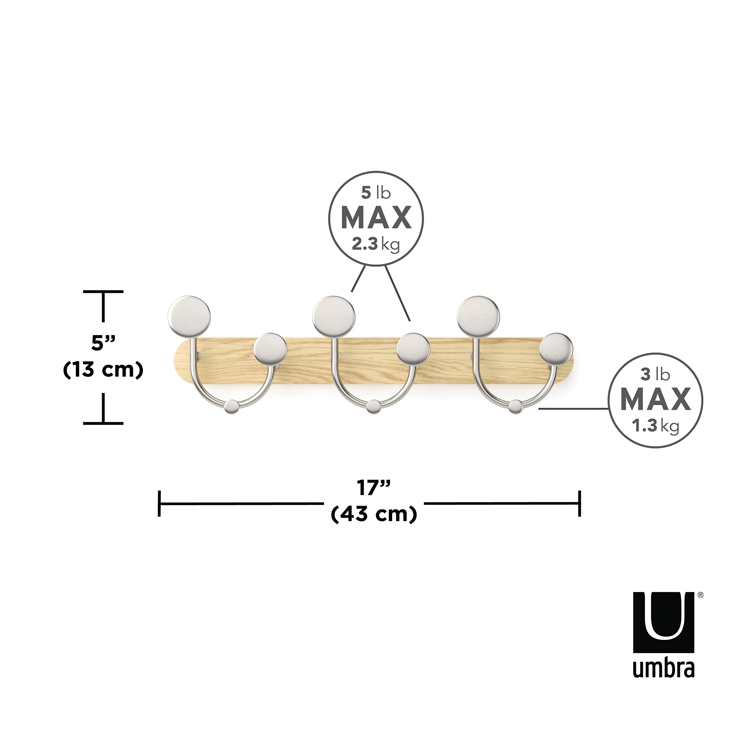 Umbra Melody 9 Hook Natural/Nickel