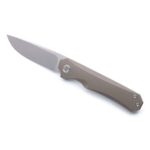 Miguron Knives M Koraki II Front Flipper Folding Knife 3.25" M390 Blade Bronze Anodized Titanium Handle Pocket Knife MGR-606BNII