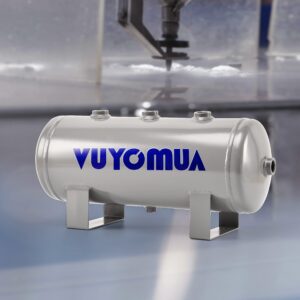 VUYOMUA Carbon Steel High Pressure Mini Small Portable Air Tank Air Reservoir Storage Tank (8LB)