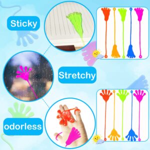 Party Favors Supplies Goodie Bag Stocking Stuffer Fillers for Kids (48 PCS), Christmas Sticky Hands & Feet for Toddlers,Birthday Pinata Favors Classroom Student Treats Prizes Toys Gifts for Boys Girls