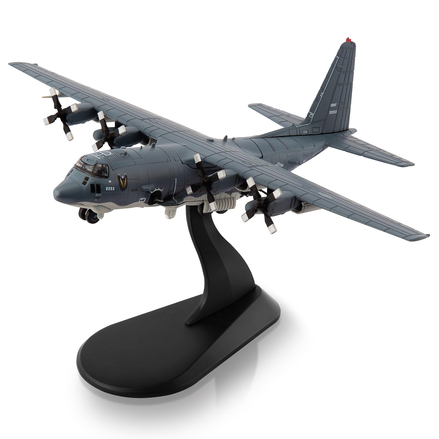 HangHang 1/200 AC-130U Fighter Jet Model Metal Aircraft Model Military Airplane Model Diecast Plane Model for Collection or Displays