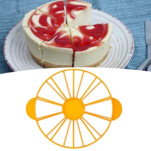 Fdit Cake Portion Marker Plastic Round Cake and Pie Slicer Marker 10/12 Piece Cake Marker Equal Portion Divider for DIY Cooking Cake Dividing (Yellow 126g/4.4oz)280))