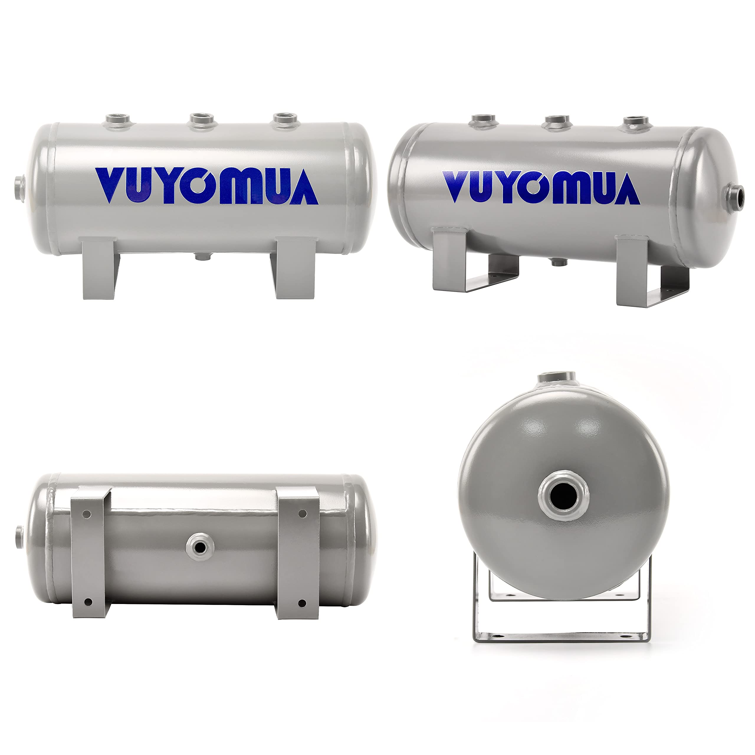 VUYOMUA Carbon Steel High Pressure Mini Small Portable Air Tank Air Reservoir Storage Tank (8LB)