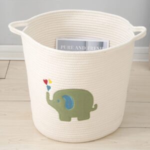 elephant storage basket, elephant decor, toy storage, room decor, boho decor, teen girl gift, gift for kids, mom gift, room storage