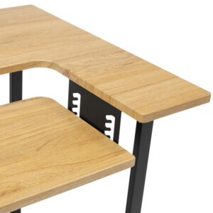 Pivot Sewing Table with Swingout Storage Panel