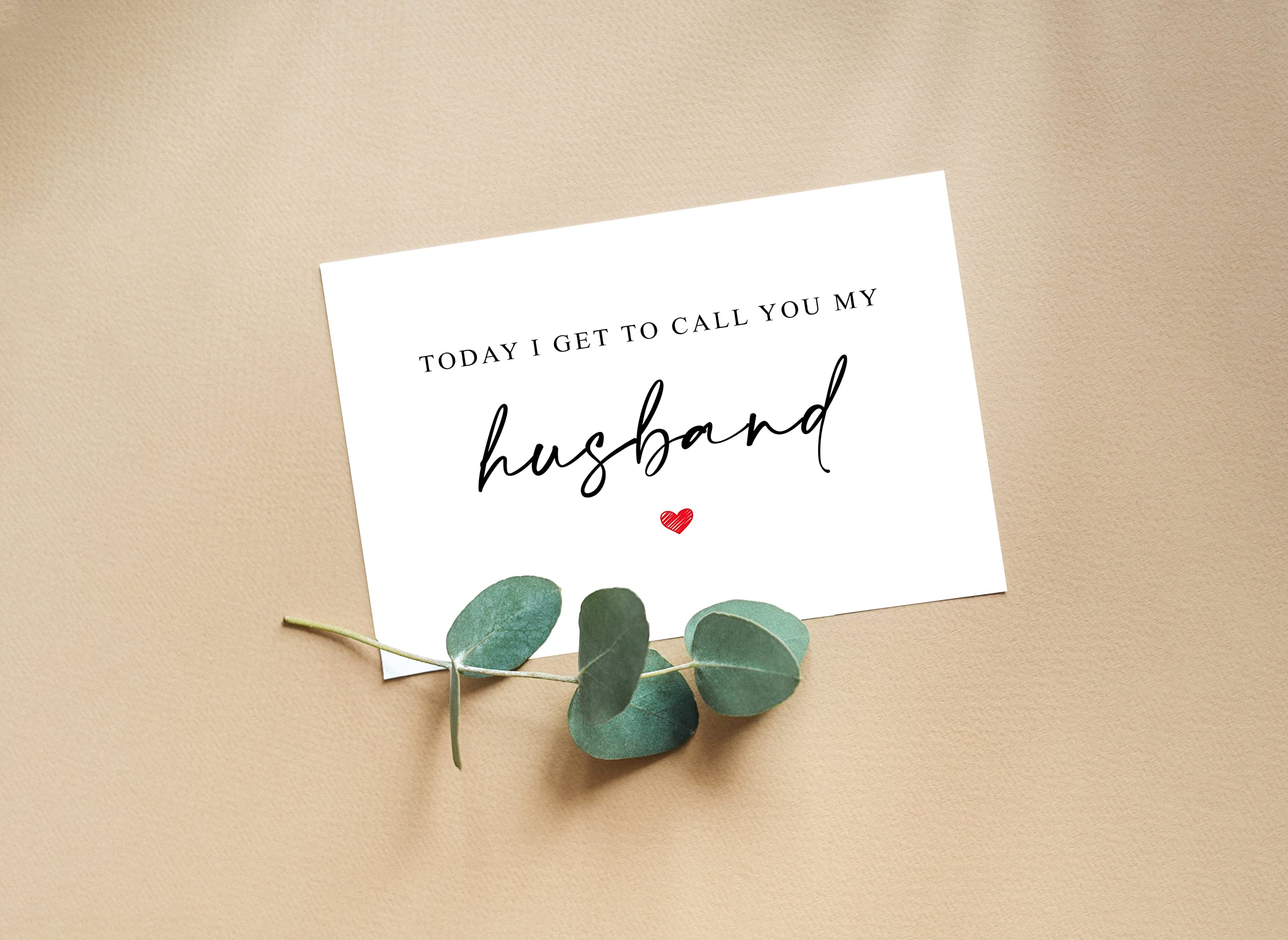 Emily gift Today I Get To Call You My Husband - Husband Vow Card - Husband Wedding Day Card - To My Husband Card