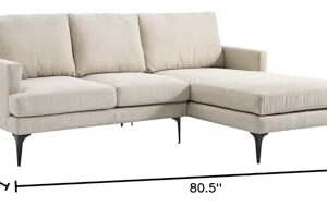 Modway Evermore Upholstered Fabric, Sofa, Beige