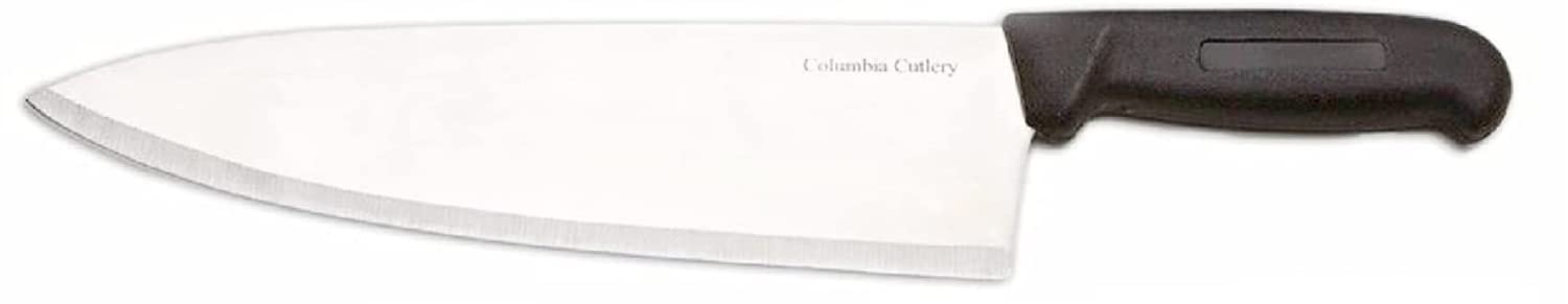 8" Columbia Cutlery Commercial Chef/Cook Knife - Black Fibrox Handle - Razor Sharp and Dishwasher Friendly