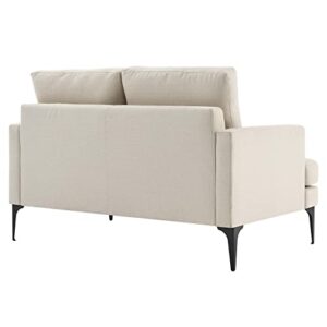 Modway Evermore Upholstered Fabric, Loveseat, Beige