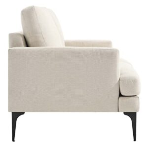 Modway Evermore Upholstered Fabric, Loveseat, Beige