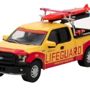 Greenlight Hollywood 44760-F Baywatch - 2016 F-150 Emerald Bay Beach Patrol 1/64 Scale Diecast