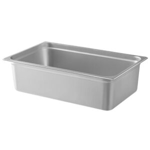 TrueCraftware-Full Size 6" Deep Stainless Steel Anti-Jamming Steam Table Pan 22 Gauge- Chafing Steam Food Pan Anti-Jam Steam Table Hotel Pan for Restaurant Family Events Personal Catering Use