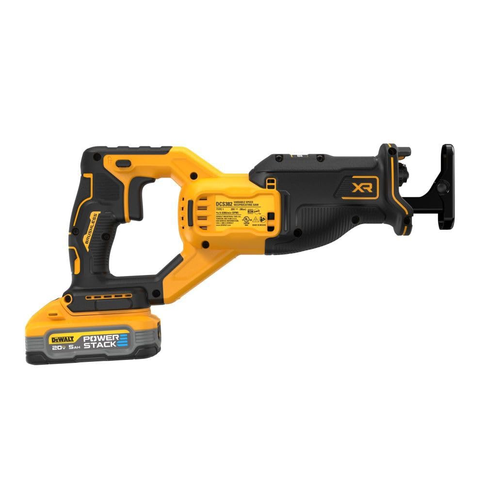 DEWALT 20V MAX Reciprocating Saw, Cordless, Battery and Charger Included (DCS382H1)