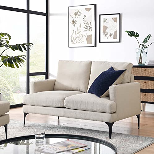 Modway Evermore Upholstered Fabric, Loveseat, Beige