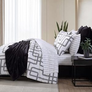 City Scene- Twin Duvet Cover Set, Cozy Reversible Bedding Set with Matching Sham(s), Modern Home Décor (Mainline White, Twin)