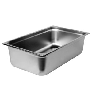 truecraftware-full size 6" deep stainless steel anti-jamming steam table pan 22 gauge- chafing steam food pan anti-jam steam table hotel pan for restaurant family events personal catering use