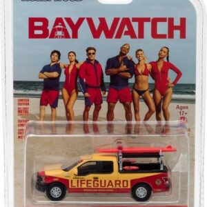 Greenlight Hollywood 44760-F Baywatch - 2016 F-150 Emerald Bay Beach Patrol 1/64 Scale Diecast