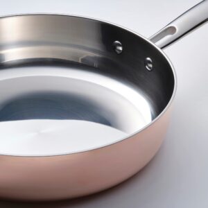 Ikea FINMAT sauté pan with lid, 25 cm, Copper/Stainless Steel