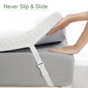 2-Inch Mattress Topper King Size, Assile Medium Firm Memory Foam Mattress Topper with Bamboo Cover, 2-Layer Bed Topper