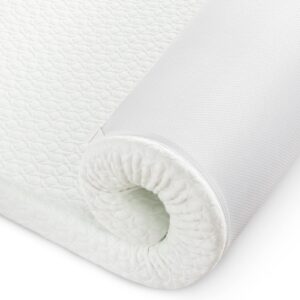 2-inch mattress topper king size, assile medium firm memory foam mattress topper with bamboo cover, 2-layer bed topper