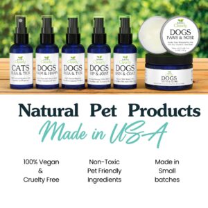 HIP & JOINT Massage Oil for Dogs with Flax Seed and Turmeric Oils | Pet Safe Essential Oils Support Mobility, Flexibility, Ease Tension and Discomfort - Vegan Pet Product Made in USA