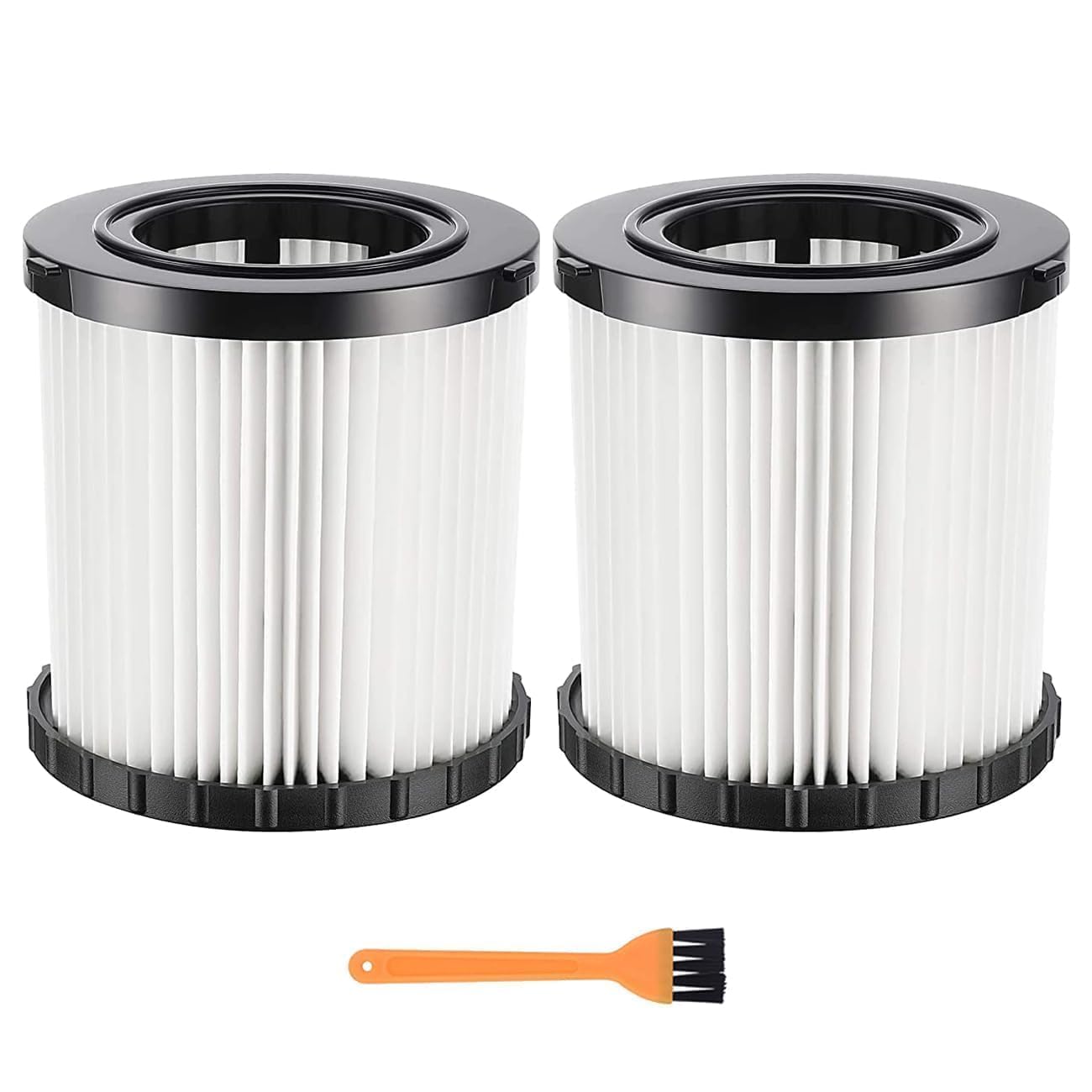 2 Pack DCV5801H Wet/Dry Vacuum HEPA Replacement Filter Compatible with DeWalt DCV580 & DCV581H, Reusable and Washable