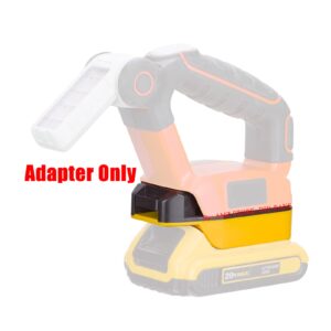 Adapter Run Tools# Fits Black+Decker & Fits Porter Cable 20v MAX (Not Old 18v) Tools Compatible with DeWalt 20v MAX Li-Ion Battery- Adapter Only (New Version)