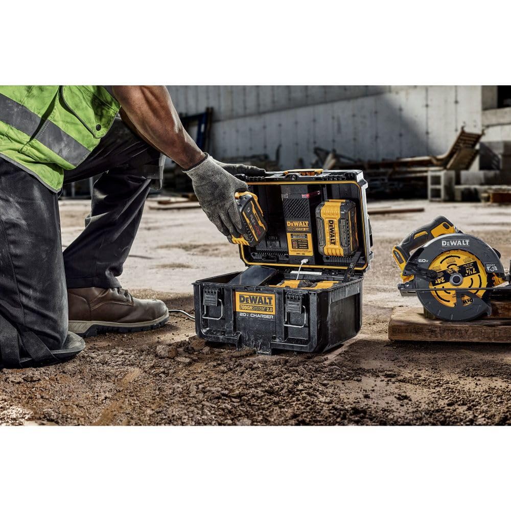 DEWALT Toughsystem 2.0 20V Dual Port Charger (DWST08050)